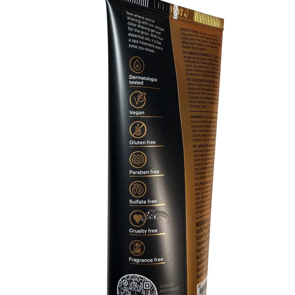 Manscaped Crop Gel Clear Groin Shaving Gel Moisturizing 3.5oz New